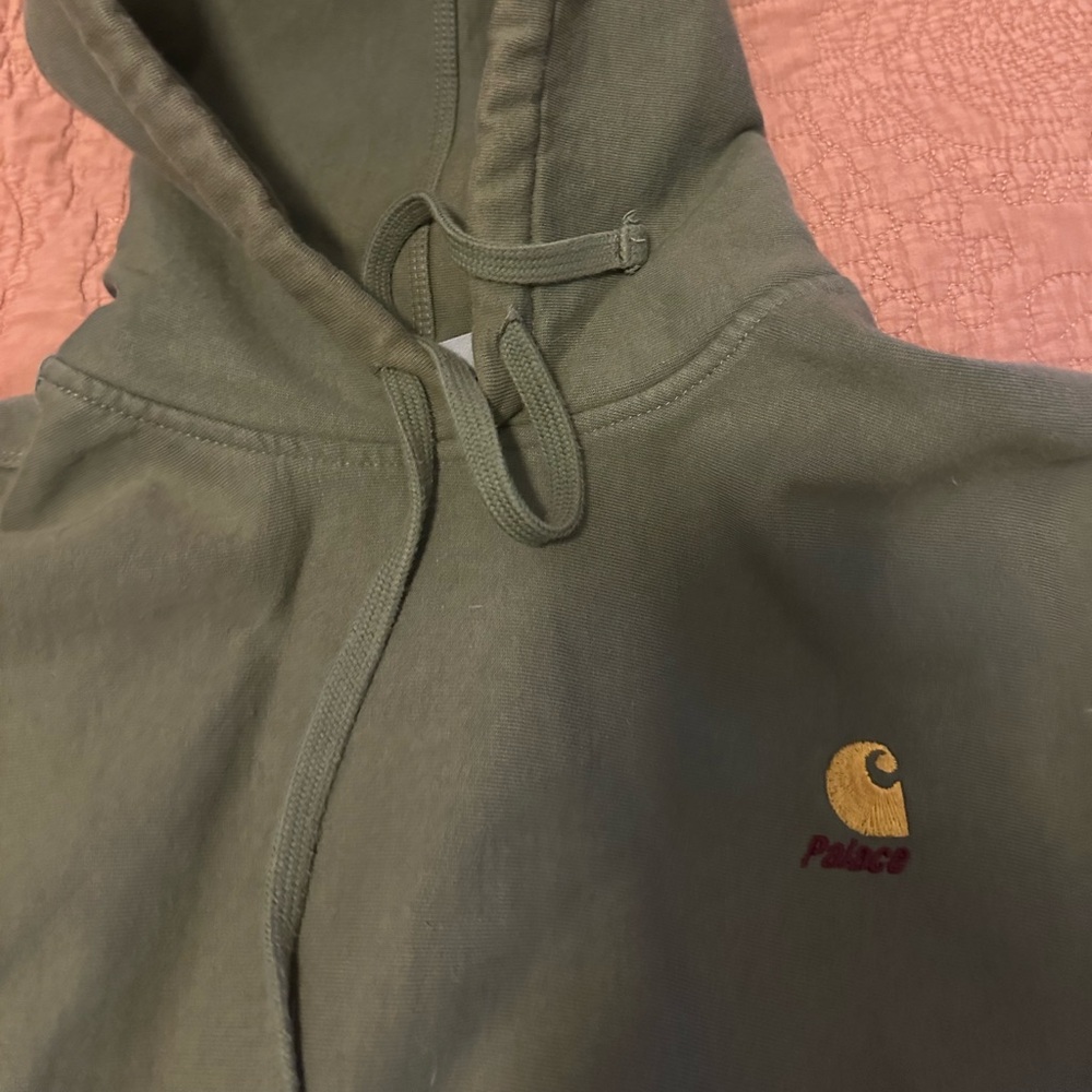 Palace x Carhartt WIP green hood